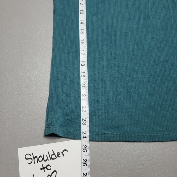 3/$15 market and spruce blue shoe lace tank top women's size medium - Picture 7 of 8